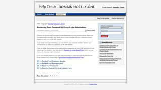 Retrieving Your Domains By Proxy Login Information - Help Center