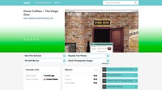 stagedoor.worldmanager.com - Dome Coffees – The Stage Door ...