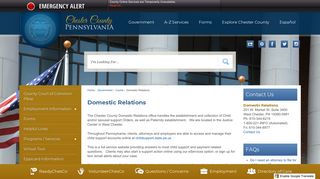 Domestic Relations | Chester County, PA - Official Website - Chesco.org