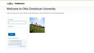 Ohio Dominican University: Login