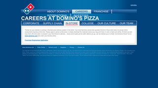 Careers with Dominos Pizza - Domino's