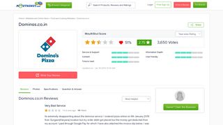 DOMINOS.CO.IN - Reviews | online | Ratings | Free - MouthShut.com