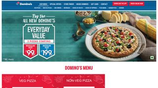 Domino's Pizza Menu | Veg, Non-Veg Pizza, Pizza Mania, Sides ...