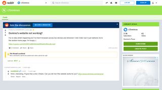 Domino's website not working? : Dominos - Reddit