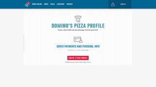 Your Pizza Profile | Domino's - Pizza Profile Edit Details