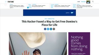 This Hacker Found a Way to Get Free Domino's Pizza for Life | Fortune