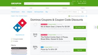 Dominos Coupons, Promo Codes & Deals 2019 - Groupon