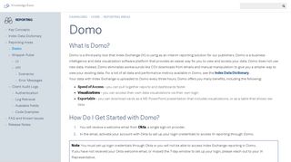 Domo - Reporting - Knowledge Base