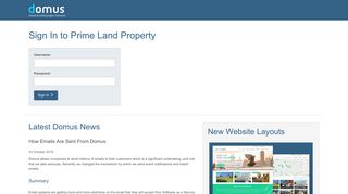 Prime Land Property - Sign In