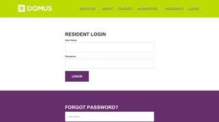 Resident Login - Domus - Premier Multifamily Financial Services