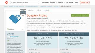 Donately Pricing 2019 | G2 Crowd