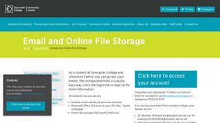 Email and Online File Storage - Doncaster College and University ...