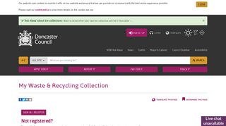 Sign In - My Waste & Recycling Collection - Doncaster Council