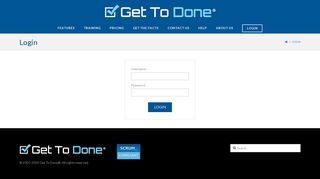 Login - Get To Done