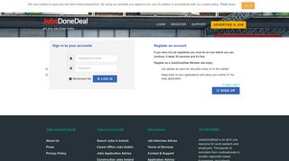 Login - JobsDoneDeal