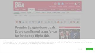 Premier League done deals: Every confirmed transfer so far, Man Utd ...
