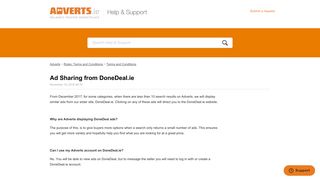 Ad Sharing from DoneDeal.ie – Adverts