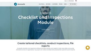 Donesafe checklists and inspections software | Donesafe