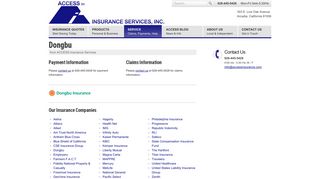 California Dongbu insurance agent | ACCESS Insurance Services in ...