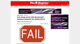 One titsup server kills Brit-hosted Donhost websites for THREE ...