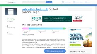 Access webmail.donhost.co.uk. Donhost webmail | Log in