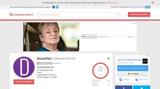DonnaPlay Customer Service, Complaints and Reviews