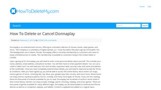 How To Delete or Cancel Donnaplay - HowToDeleteMy