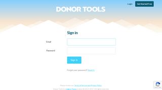 Login - Donor Tools