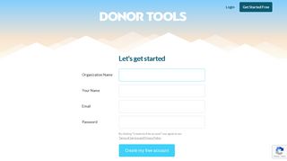 Signup - Donor Tools
