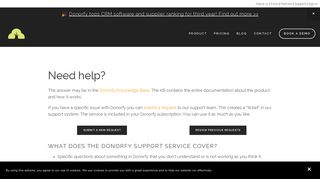Support — Donorfy - Fundraising CRM