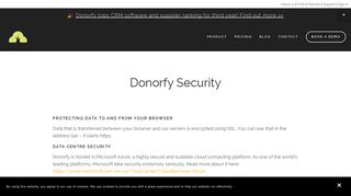 Security — Donorfy - Fundraising CRM
