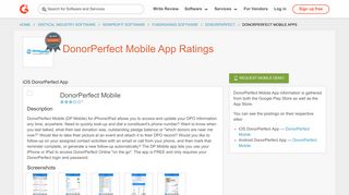 DonorPerfect Mobile App Ratings | G2 Crowd