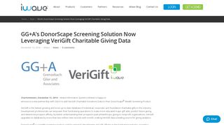 GG+A's DonorScape Screening Solution Now Leveraging VeriGift ...