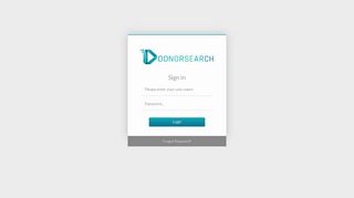 DonorSearch.net - User Login