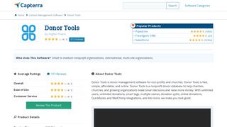 Donor Tools Reviews and Pricing - 2019 - Capterra