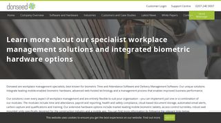 Workplace Management Software and Systems | Donseed UK Ltd