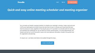 Meeting-scheduler - Doodle