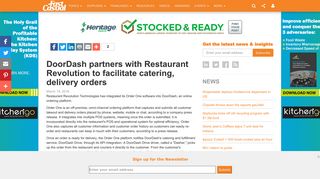 DoorDash partners with Restaurant Revolution to facilitate catering ...
