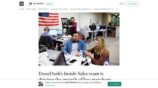 DoorDash's Inside Sales team is driving the growth of key merchant ...