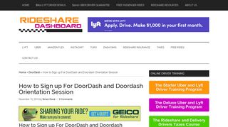 How to Sign up For DoorDash and Doordash Orientation Session ...