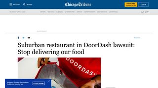 Suburban restaurant in DoorDash lawsuit: Stop delivering our food ...