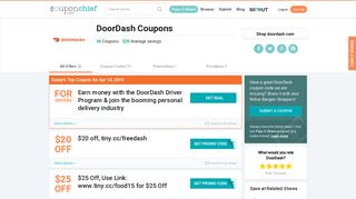 DoorDash Promo Codes - Save $12 w/ February 2019 Coupons