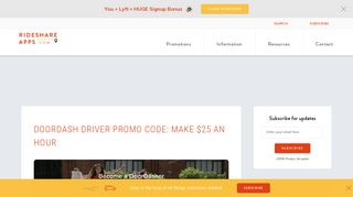 Doordash Driver Promo Code: Make $25 an Hour | Rideshareapps