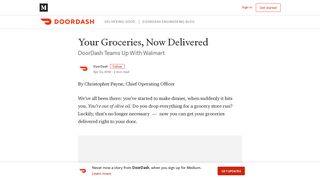 Your Groceries, Now Delivered – DoorDash