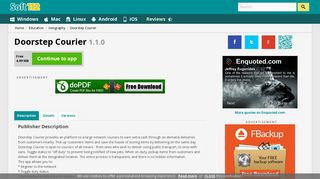 Doorstep Courier 1.1.0 Free Download