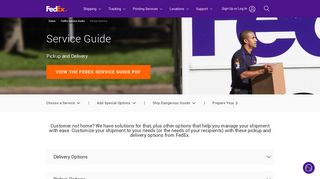 Pickup and Delivery Service Options | FedEx