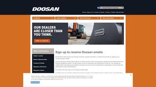 Doosan E-Mail Subscription: Doosan Infracore Construction Equipment
