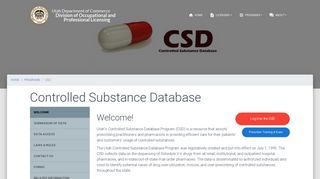 Controlled Substance Database - DOPL - Utah.gov