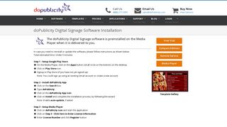 doPublicity Digital Signage Manager Installation