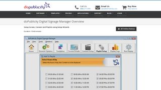 doPublicity Digital Signage Manager Overview